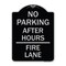 Signmission No Parking After Hours Fire Lane Heavy-Gauge Aluminum Architectural Sign, 24" x 18", BS-1824-23815 A-DES-BS-1824-23815 - alternate 1